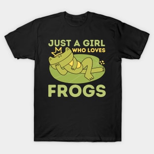 Just a Girl Who Loves Frogs T-Shirt